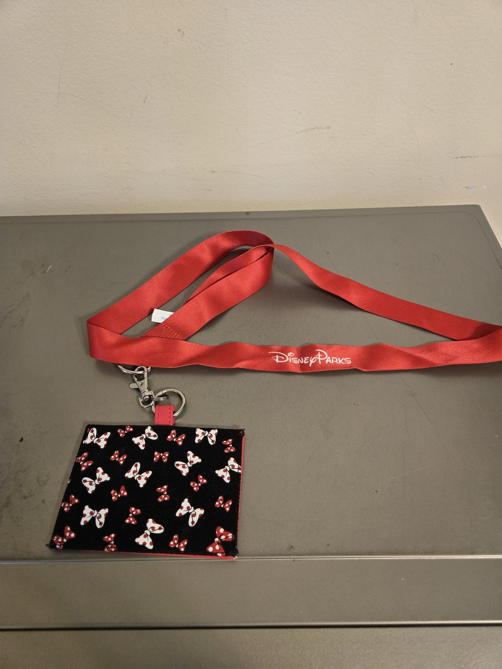Disney Parks Minnie Mouse Lanyard Set